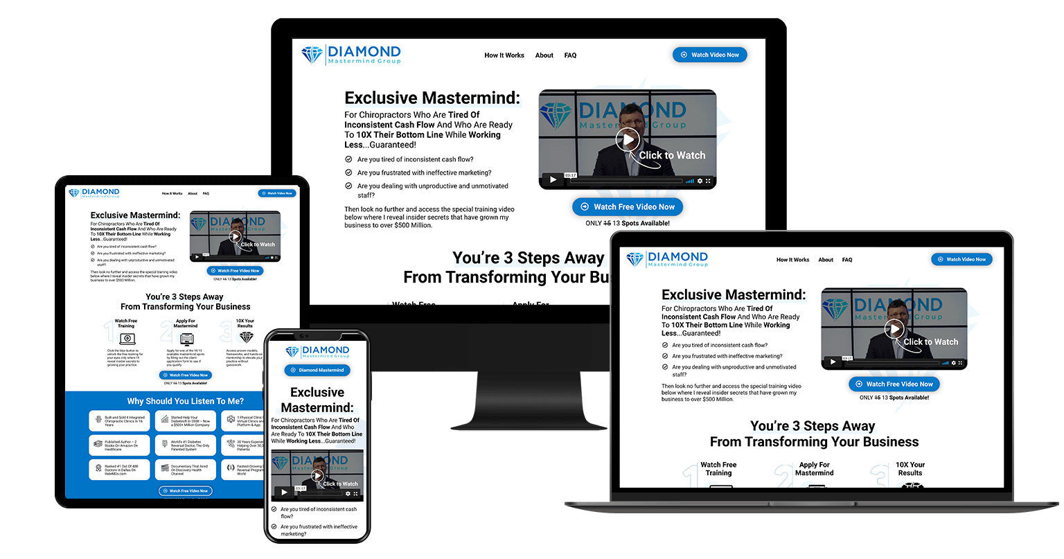 Diamond Website design by jeremy mcgilvrey
