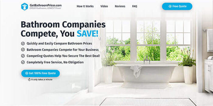 GetBathRoom Prices Landing Page By Jeremy
