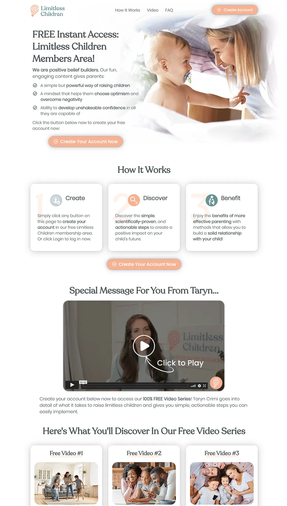 Web design Texas - Limitless Children