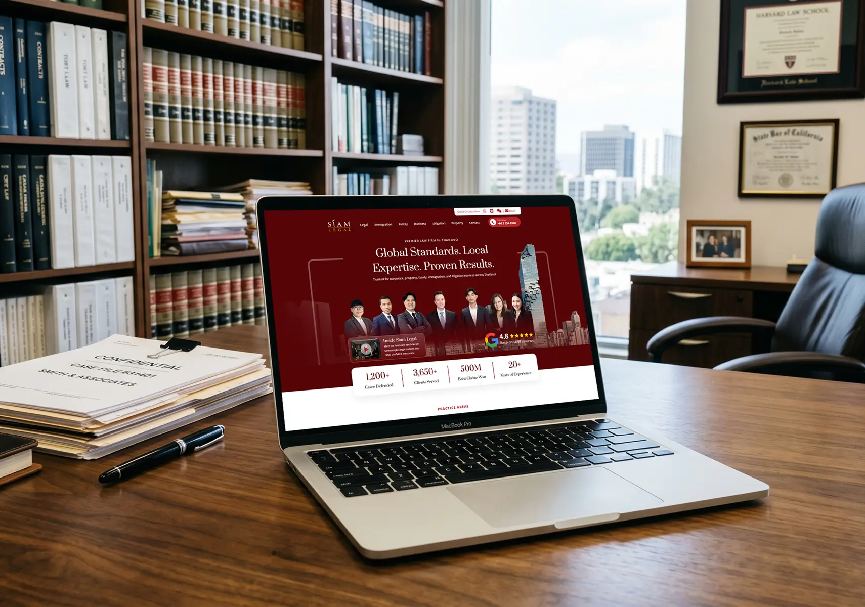 Law Firm Website Mockup