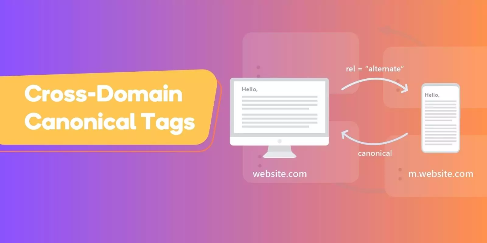 Cross-Domain Canonical Tags