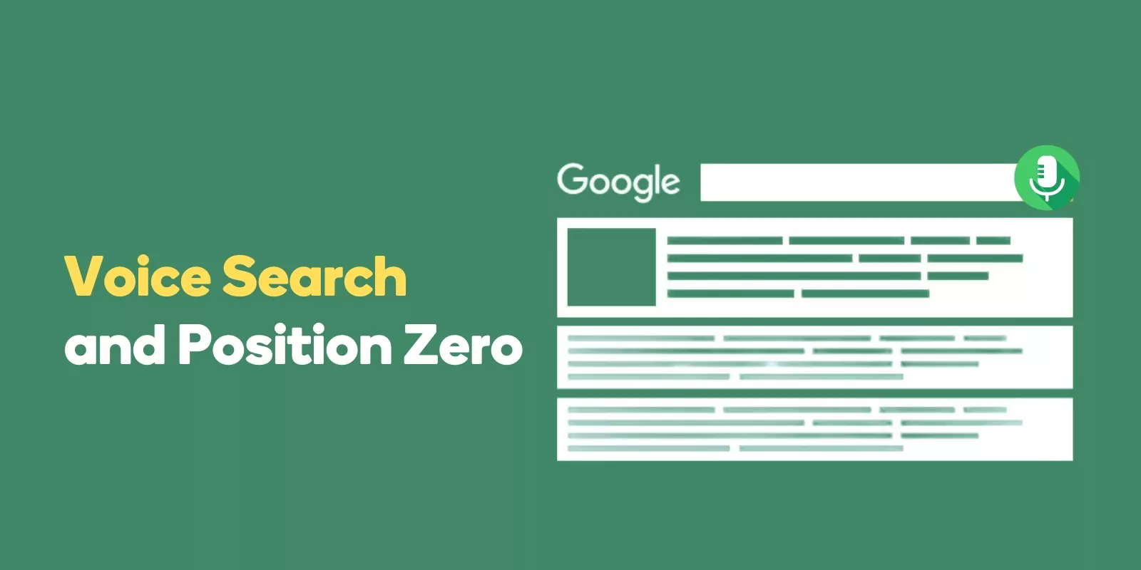Voice Search and Position Zero
