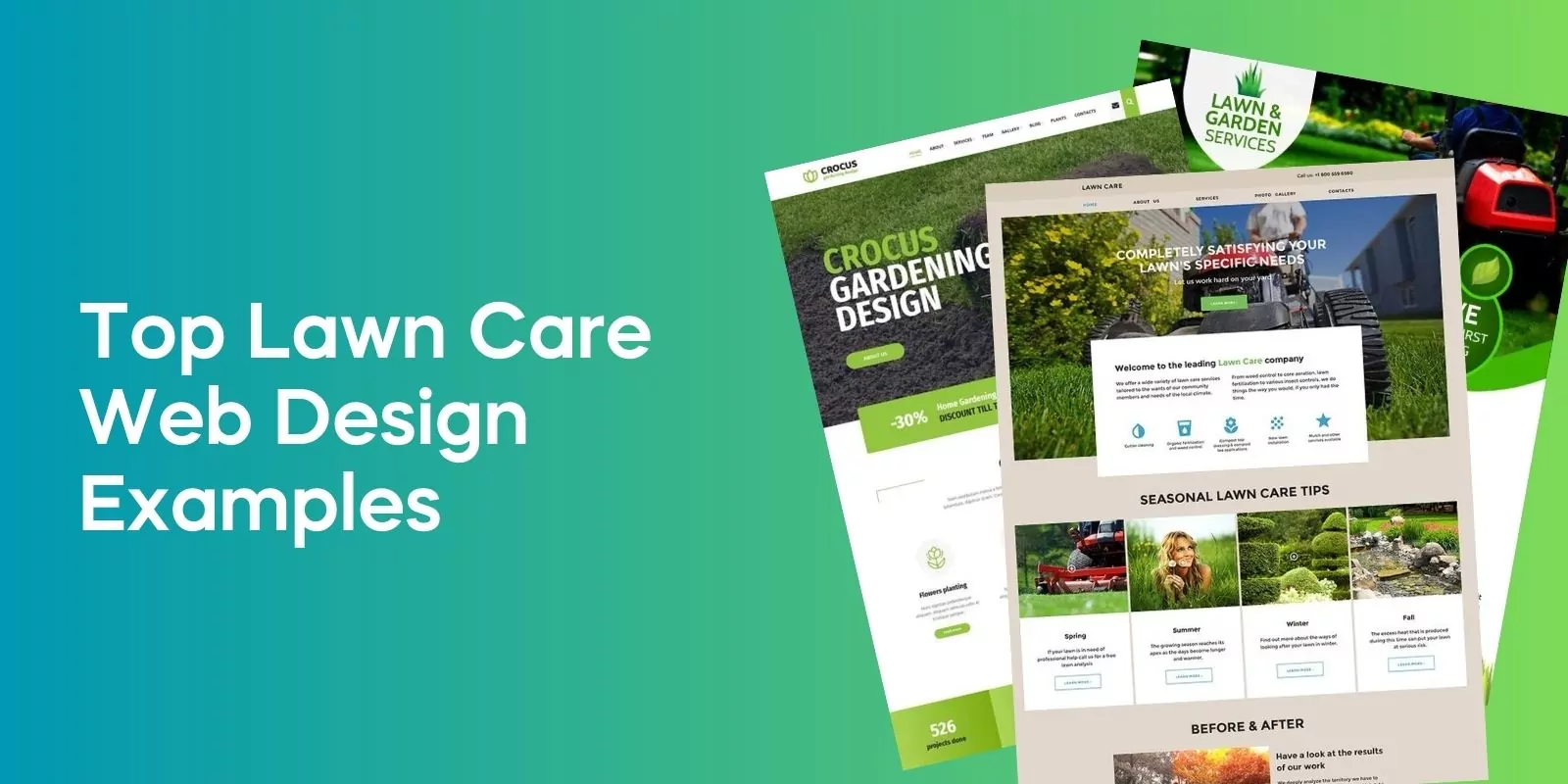 Top Lawn Care Web Design Examples